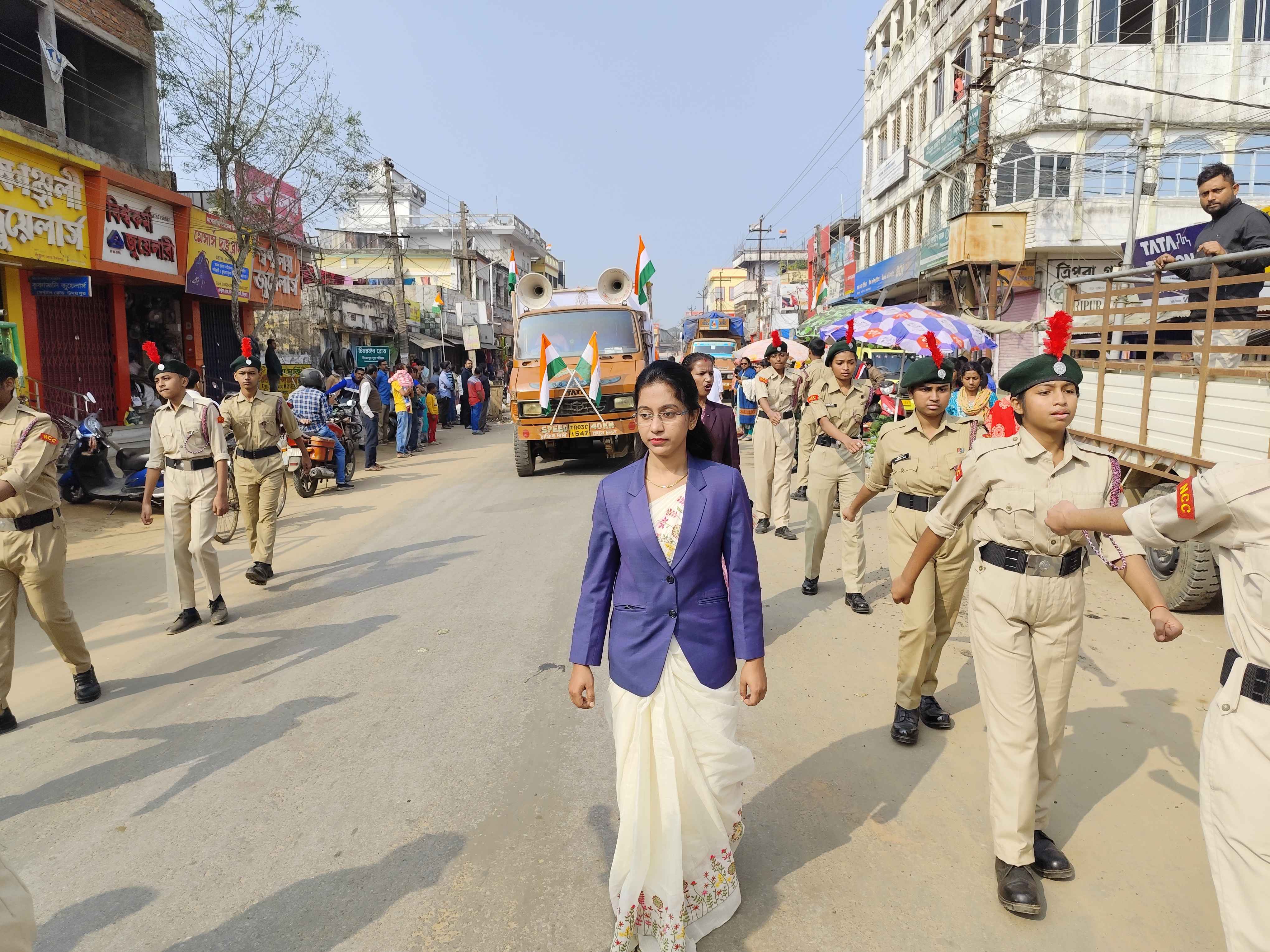 আসাম রাইফেল পাবলিক স্কুলের রেলি