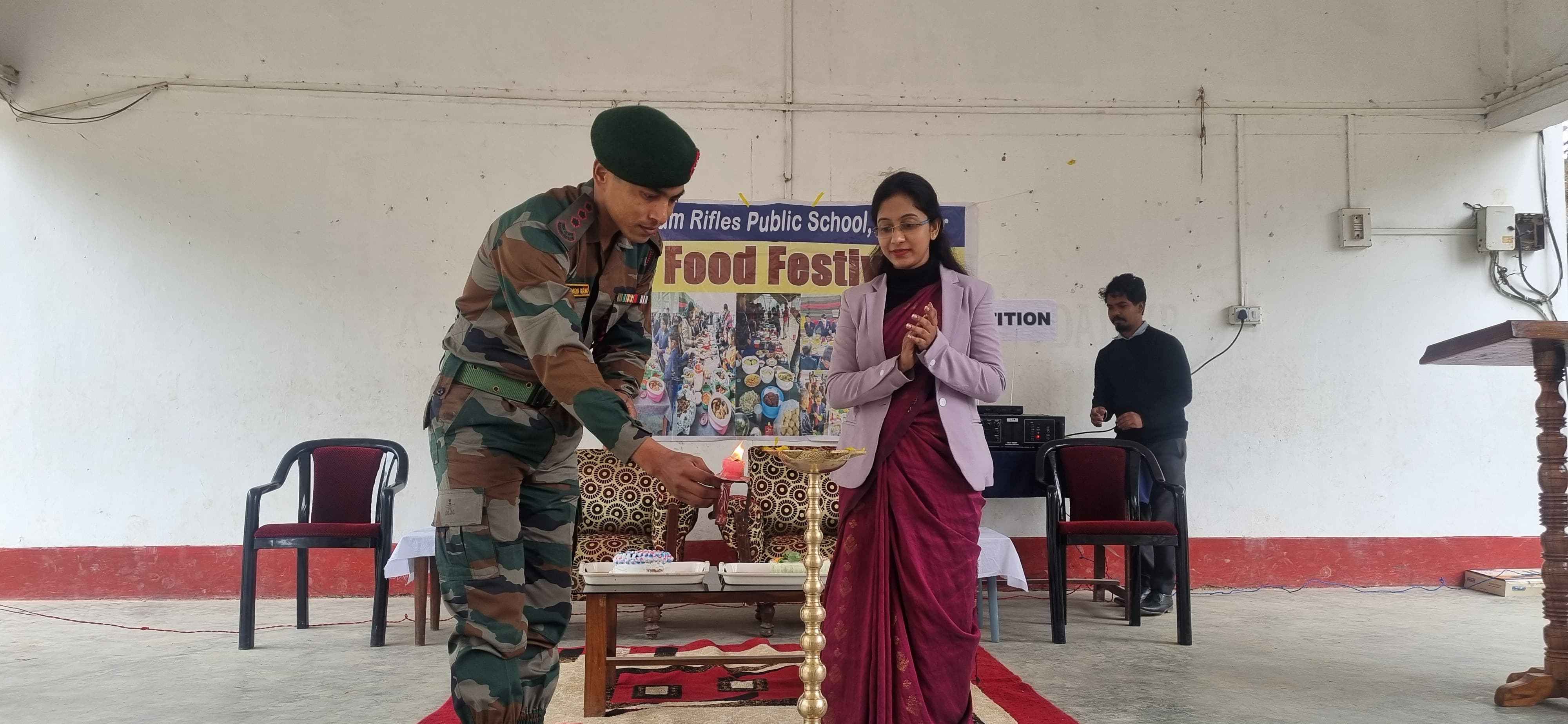 আসাম রাইফেল পাবলিক স্কুলের ফুড ফেস্টিবল উদযাপন